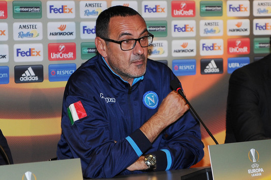 Sarri: “Abbiamo dei problemini ma possiamo risolversi. Europa League obiettivo di prestigio”