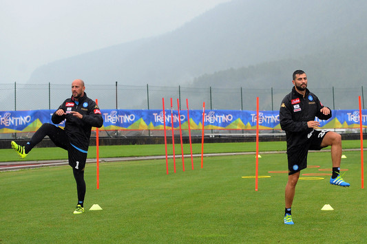 Napoli, allenamento pomeridiano a Castel Volturno. Differenziato per Pepe Reina