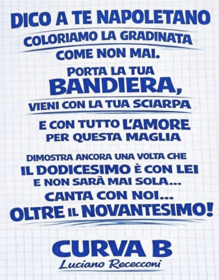 curva b napoli chelsea