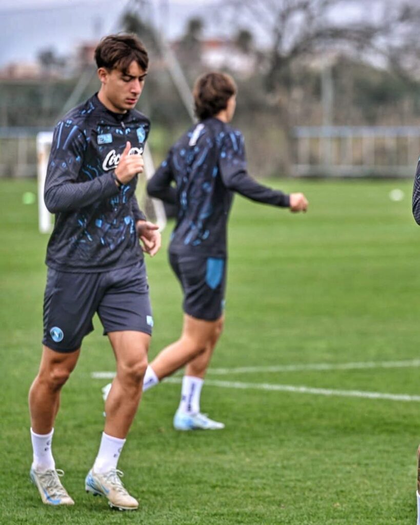 Pereyra col Napoli in allenamento
