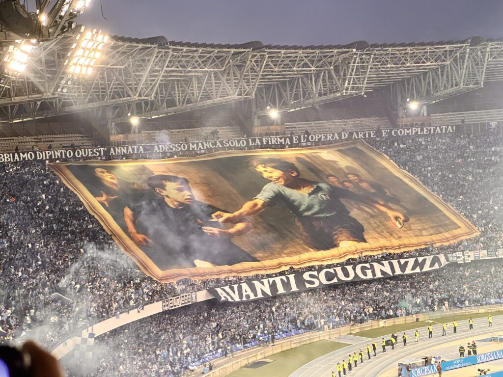 Tifosi al Maradona Curva B