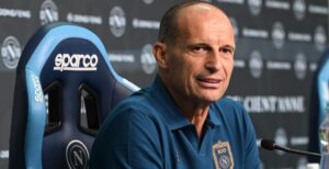 Massimiliano Allegri in conferenza stampa verso Napoli-Roma